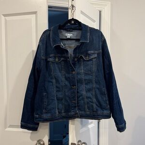 Ava & Viv Women's Dark Blue Jean Jacket